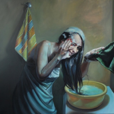 Stinging, oil on canvas, 140 x 180 cm